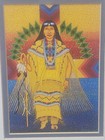 Vtg Duke W  Sine Signed Native American Lithograph Art Print Frame Apache