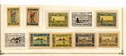 Azerbaijan 1919 Imperf Stamp Group Inflation Overprint Arabic Script