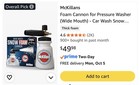 Mckillans Foam Cannon For Pressure Washer  wide Wide Mouth Bottle  Brass