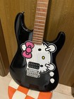 Catface Guitar Hello Kitty Middle Finger Black Two-point Bridge Electric Guitar