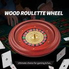 Russian Wooden Roulette Game 11inch Roulette Wheel Set  Casino Gaming Table     