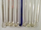 Vintage Glass Swizzle Sticks   Cocktail Stirrers   Barware   Lot Of 9
