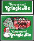 Vintage Soda Pop Bottle Label Saegertown Kringle Ale Santa Pictured Pa Unused