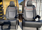 Toyota Sienna Headrests 2021 2022 2023 2024  Second Row Black Leather- 2 Pcs