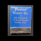 Feature Matchbook Full Book Pleasant Liquor Company Malden  Ma