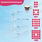 4 Tier Cupcake Stand For 50 Cupcakes  Clear Acrylic Cupcake Tower  Cupcake Holde