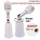 E26 e27 4 5 Inch Light Socket Extension Flexible Adjustable Lamp Extender Holder
