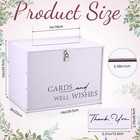 14  Large Wedding Card Box Lock Minimalist White Pvc Money Reception Envelope