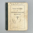 1918 Camp Greenleaf French English Booklet Wwi Us Army Medical Corps Soldier Id