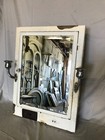 Vtg Recessed Medicine Cabinet Beveled Mirror Chrome Sconces Old Metal 613-23b