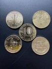 Russia  New 2025 Set Of Cu-ni 10 Roubles 4 Coins Cities Of Labor Valor Unc