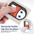  2pcs Zip Ties Organizer Cable Ties Holder Luminous Cable Ties Organizer