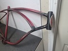 Vintage 1955 Schwinn 26  Red Phantom Balloon Tire Tank Bicycle Frame Autocycle 