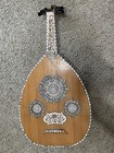 Egyptian Oud Musical Instrument Handcrafted Wood W Mother Of Pearl Inlay Mosaic