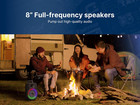 Emerson Eds-8000 Portable Bluetooth Party Speaker With 8    Subwoofer  Multi-color