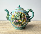 Early 1900 s Chinese Dragon Teapot Qianlong Mark Famille Rose Republic Era Read