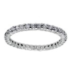 925 Sterling Silver 0 66 Carat Cz Thin Eternity Ring Size 5-10