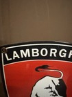Vintage Lamborghini Bull Porcelain Sign Car Gas Oil Truck Motorcycle 8   