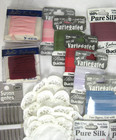 Bucilla Pure Silk Ribbon Embroidery Lot Of 18 New   Extras 4mm 3 Yds Tapestry