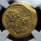Heraclius Gold Av Solidus Byzantine Empire 613-641 Ad Ngc Certified  v567