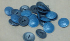 Wwi French Button Set  Painted 10 Large And 9 Small