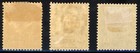 Thailand 1909 King Chulalongkorn Sc  125-127 Mint Vf Original Gum Hinged Scarce