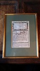 1720 Antique Double Framed Map Of Surrey - Emmanual Bowen   John Owen