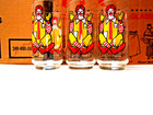 1970   s Mcdonald s Ronald Mcdonald  Collector Series Drinking Glass Set Of 3 New