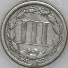 1867-p Three Cent Piece  Copper nickel Over 100 Years Old As Shown  sn02 