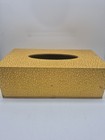 Vintage Hollywood Regency Gold Tissue Box Cover Magnetic Closure Mcm Vanity