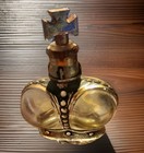 Vintage Prince Matchabelli Gold Crown Perfume Bottle 2 Stamp Glass Stopper