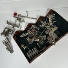 Antique Singer Sewing 1889 Oak Puzzle Styling Box With Attachments