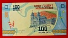 100 Ariary Paper Money From Madgascar Africa Unc 