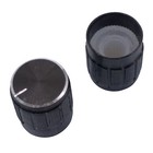 Us Stock 10pc Aluminum Hi-fi Cd Volume Tone Control Potentiometer Knob 6mm Black