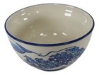 Ebros Set Of 2 Ceramic Hokusai Great Wave Portion Meal Bowls 2 Cups W  Lid