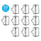 Qmark 10 Pack Electric Fence Polytape End Splicers  3 4 Inch  Silver 