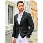 Men s Charcoal Single-button Blazer - Classic Tailored Fit