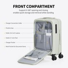 20  Carry On Luggage Front Open Hardside Suitcase With Spinner Wheels   Tsa Lock
