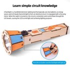 Led Flashlight Science Diy Kit Educational Xmas Gifts Kids Toy Learning Project