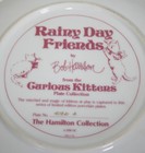 Rainy Day Friends Cat Plate Hamilton Collection Curious Kittens 8 5 
