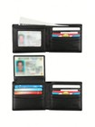 Genuine Leather Minimalist Bifold Wallets For Men Rfid Blocking Slim Mens Wallet
