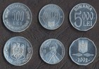 Romania 10 Aluminium Coin Set 500 1000 5000 Lei 2000-2004 Unc Lot 3 X10  30 Pcs