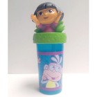 Dora The Explorer Kids Girls 3d Topper   Straw Tumbler Drinking Cup New