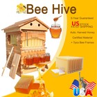 7pcs Auto Honey Hive Beehive Frames   Beehive House Wooden Box Full Set