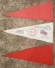    3 Different Vintage 1950   s   1960 s Chicago Cubs Felt Baseball Pennants     