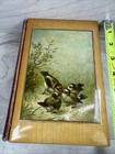 The Poetical Works Of Milton C1878 Wood Art Cover Beautiful Birds Antique Book