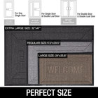 Welcome Mat Outdoor Indoor Rugs  Front Door Mat For Outside Entrance  All-weathe