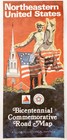 1976 Citgo Road Map Bicentennial Eastern Us American Revolution Vintage 11 Dwf10