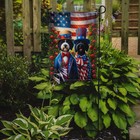Caroline s Treasures All American Portuguese Water Dog Garden Flag Dac4295gf