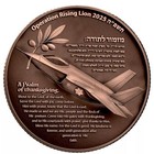 Coin   Medal 2025 Israel Operation Rising Lion Bronze Medal